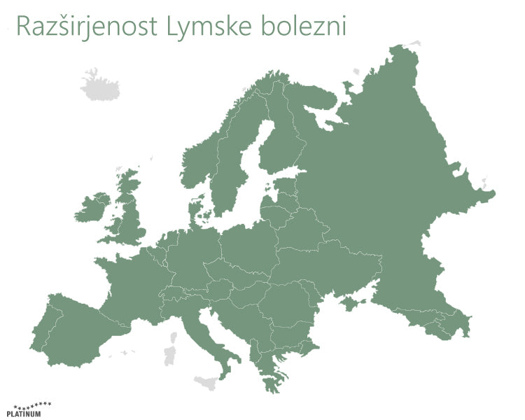 Razsirjenost lymeske borelioze po Evropi