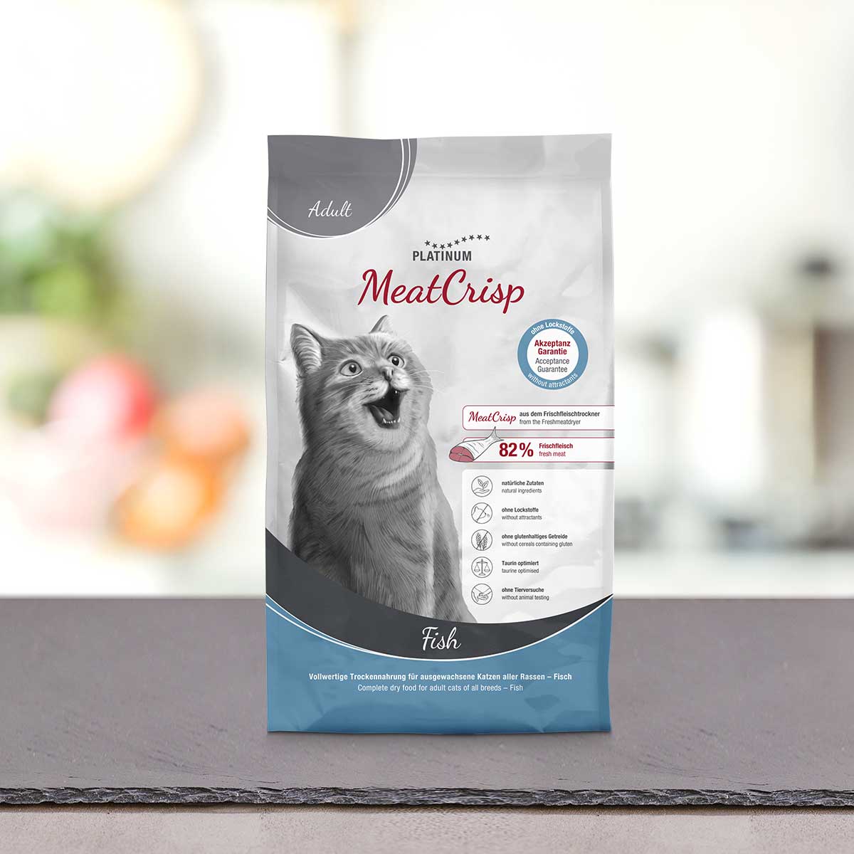 MeatCrisp Adult Fish, suha hrana za mačke