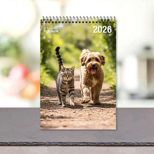 Koledar 2026 za pasje in mačje ljubitelje (PLATINUM darilo)