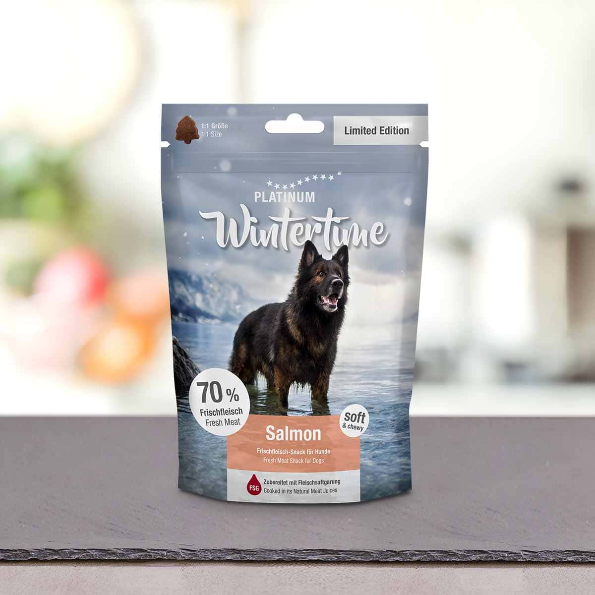 PLATINUM Wintertime – mehki ribji priboljški za pse (omejena izdaja)
